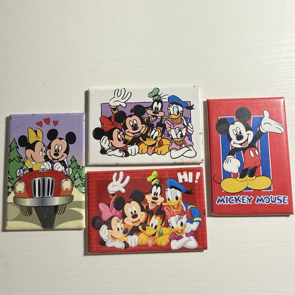 Disney Other - Vintage Disney Refrigerator Magnet Lot Mickey Minnie Donald Goofy Pluto Daisy
